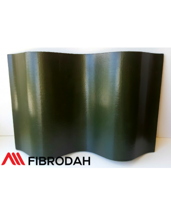 Lakštai banguoti 8 bangų Fibrodah, žali, 1000 x 1130 x 5,8 mm